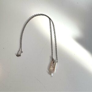 Pearl necklace w/ sterling silver chain